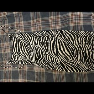 Backless black and white striped dress for sale!